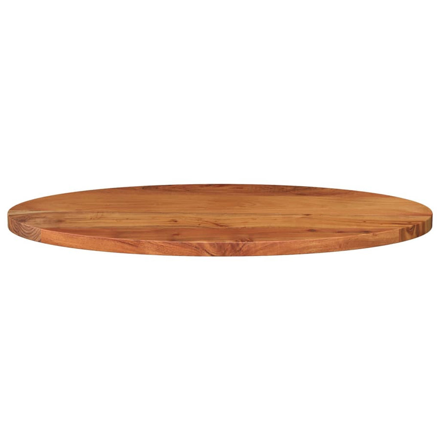 Tafelblad Ovaal 100X40X2,5 Cm Massief Acaciahout Donkerbruin