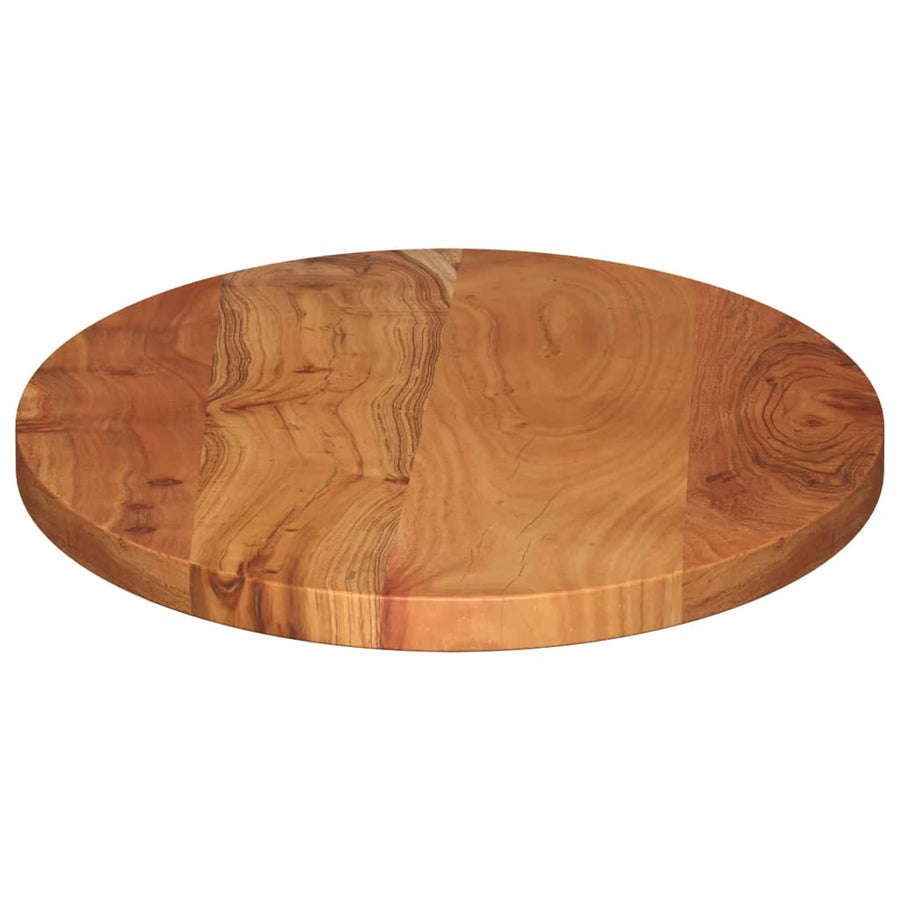 Tafelblad Ovaal 120X50X2,5 Cm Massief Acaciahout Acaciahout (Naturel) 25 mm 120 x 50 cm