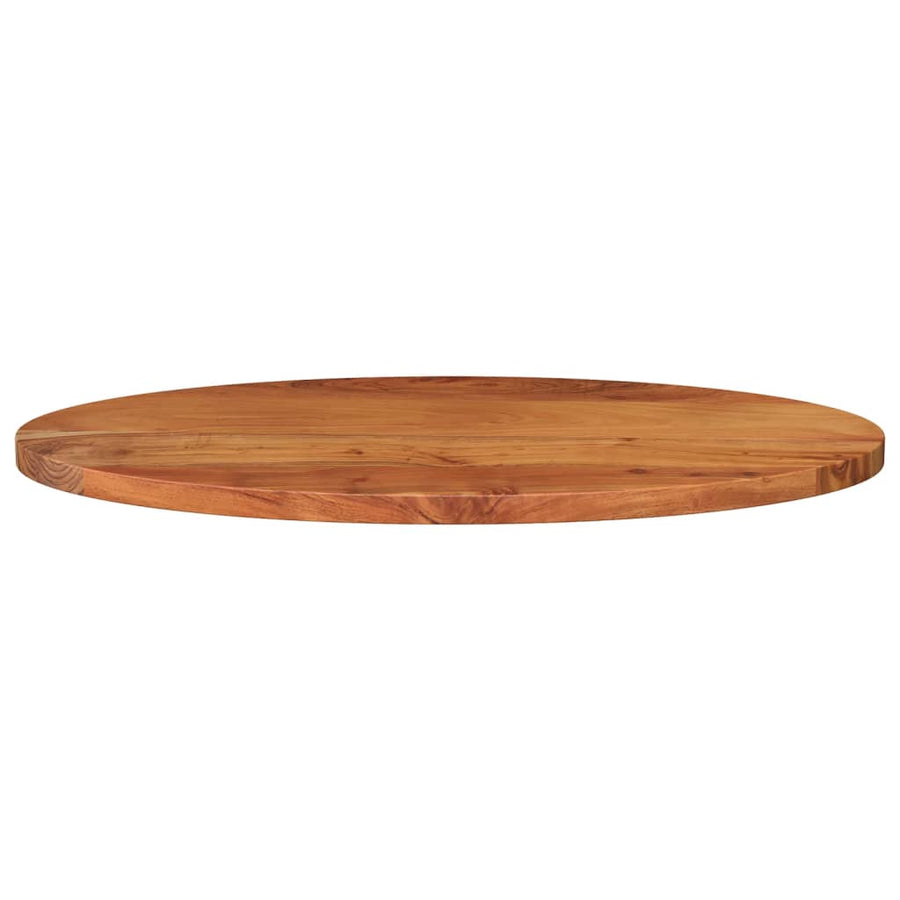 Tafelblad Ovaal 100X50X3,8 Cm Naturel 100 x 50 x 3.8 cm Massief acaciahout