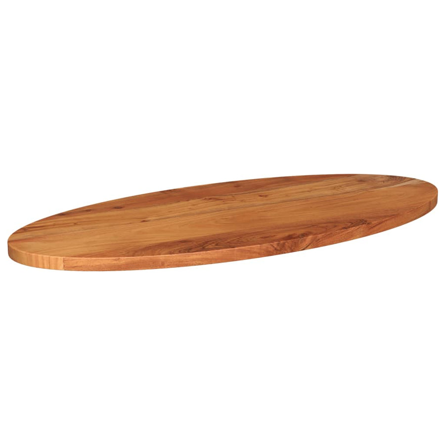 Tafelblad Ovaal 110X50X3,8 Cm Naturel 110 x 50 x 3.8 cm Massief acaciahout