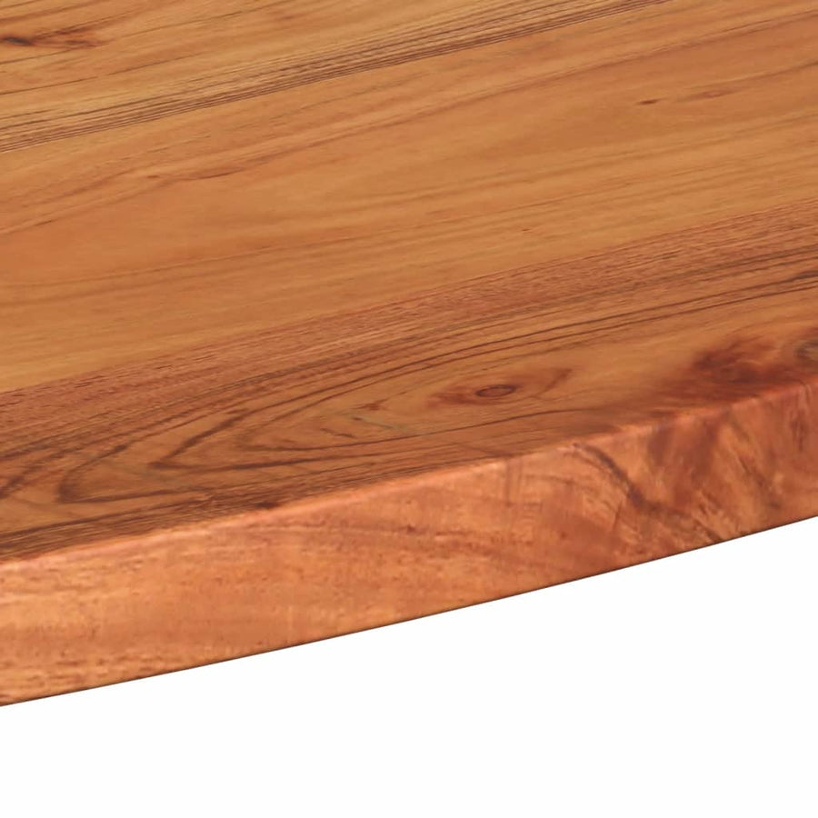 Tafelblad Ovaal 120X63,8,5 Cm Naturel 120 x 60 x 3.8 cm Massief acaciahout