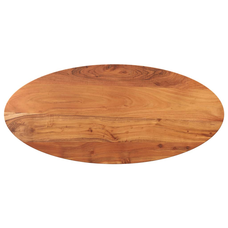 Tafelblad Ovaal 140X60X3,8 Cm Naturel 140 x 60 x 3.8 cm Massief acaciahout