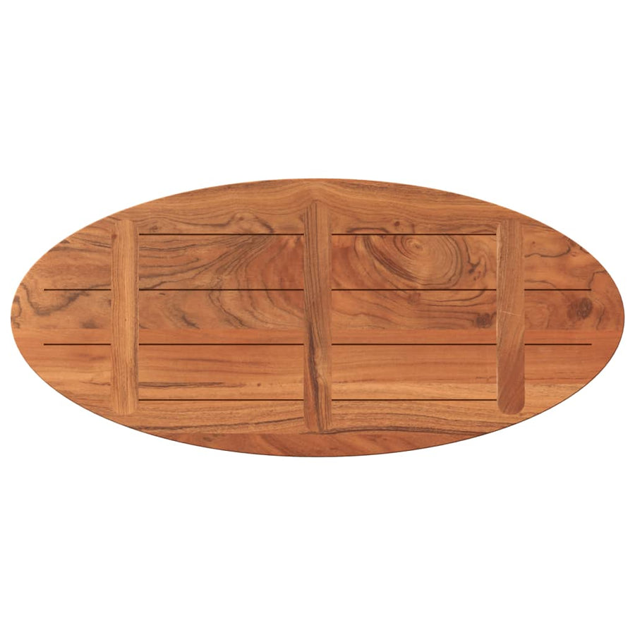 Tafelblad Ovaal 140X60X3,8 Cm Naturel 140 x 60 x 3.8 cm Massief acaciahout