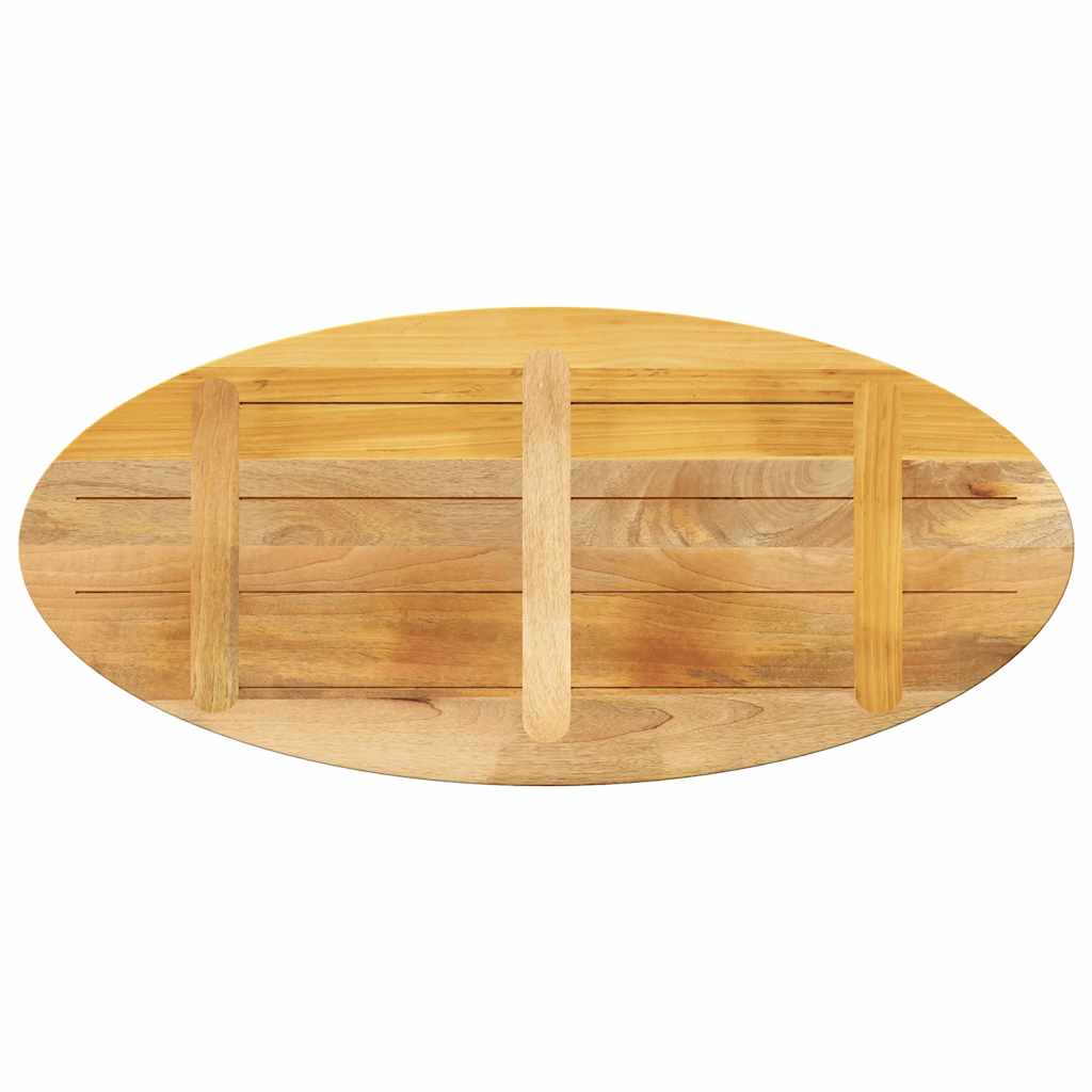 Tafelblad ovaal 110x40x3,8 cm massief mangohout
