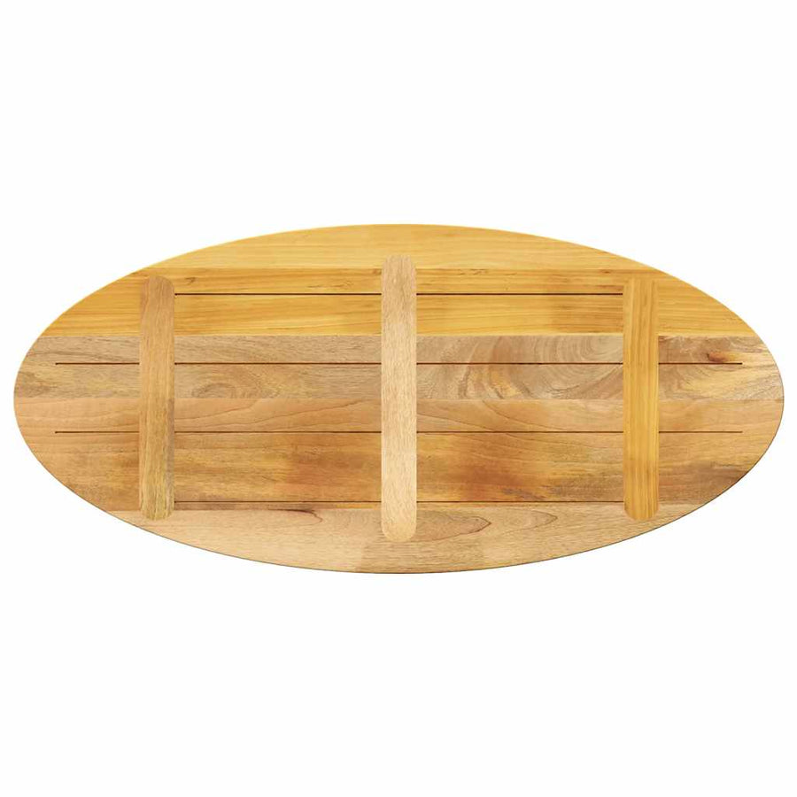 Tafelblad ovaal 110x40x3,8 cm massief mangohout