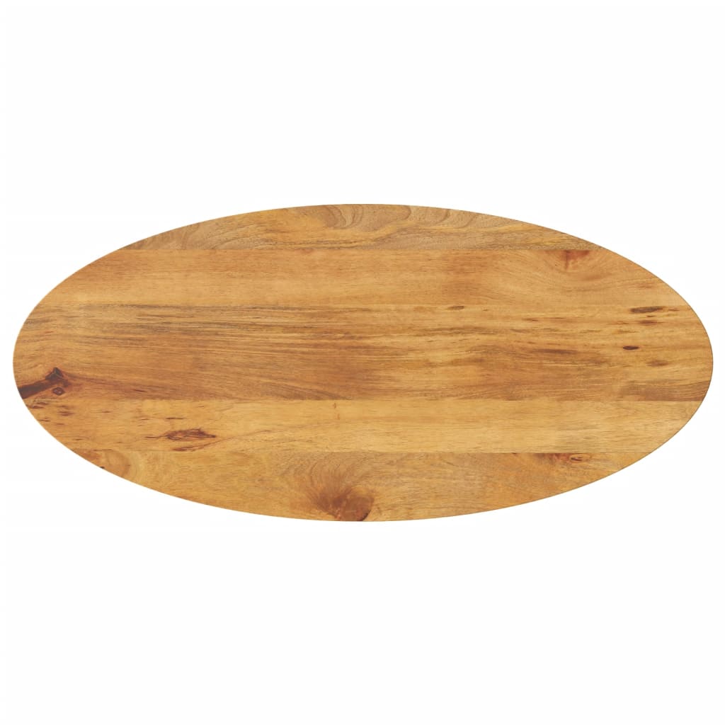 Tafelblad ovaal 140x50x3,8 cm massief mangohout