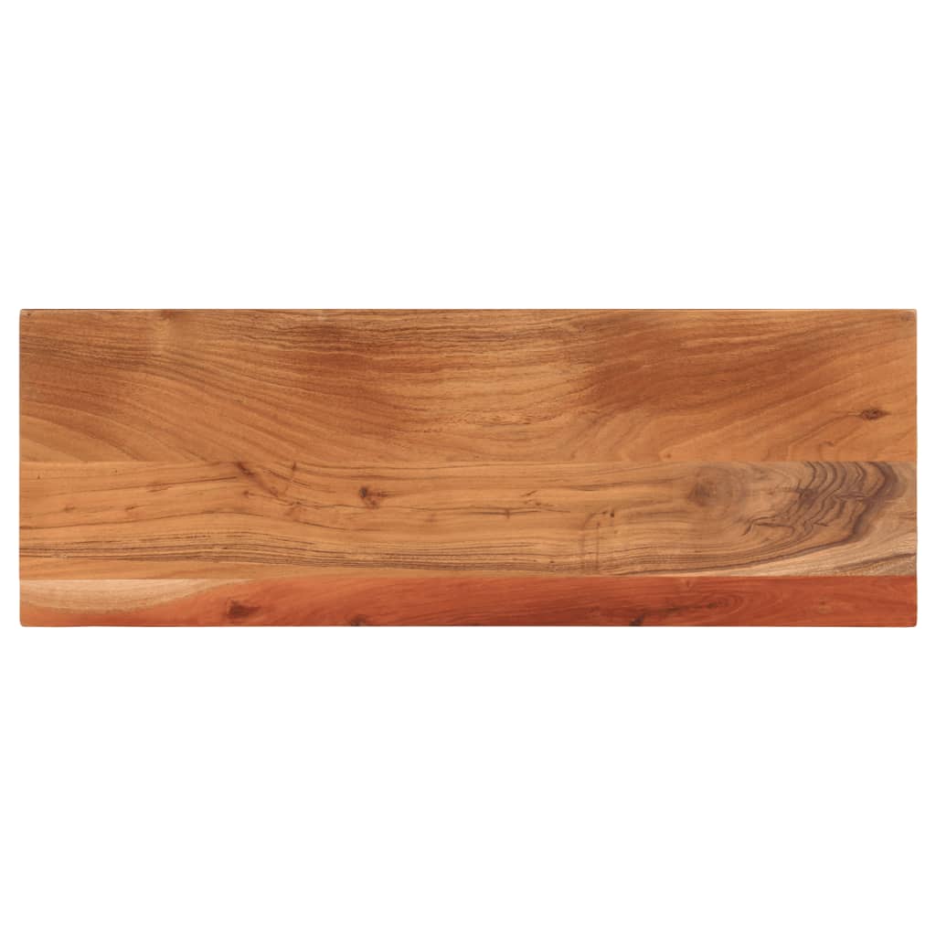 Tafelblad rechthoekig 80x40x2,5 cm massief acaciahout