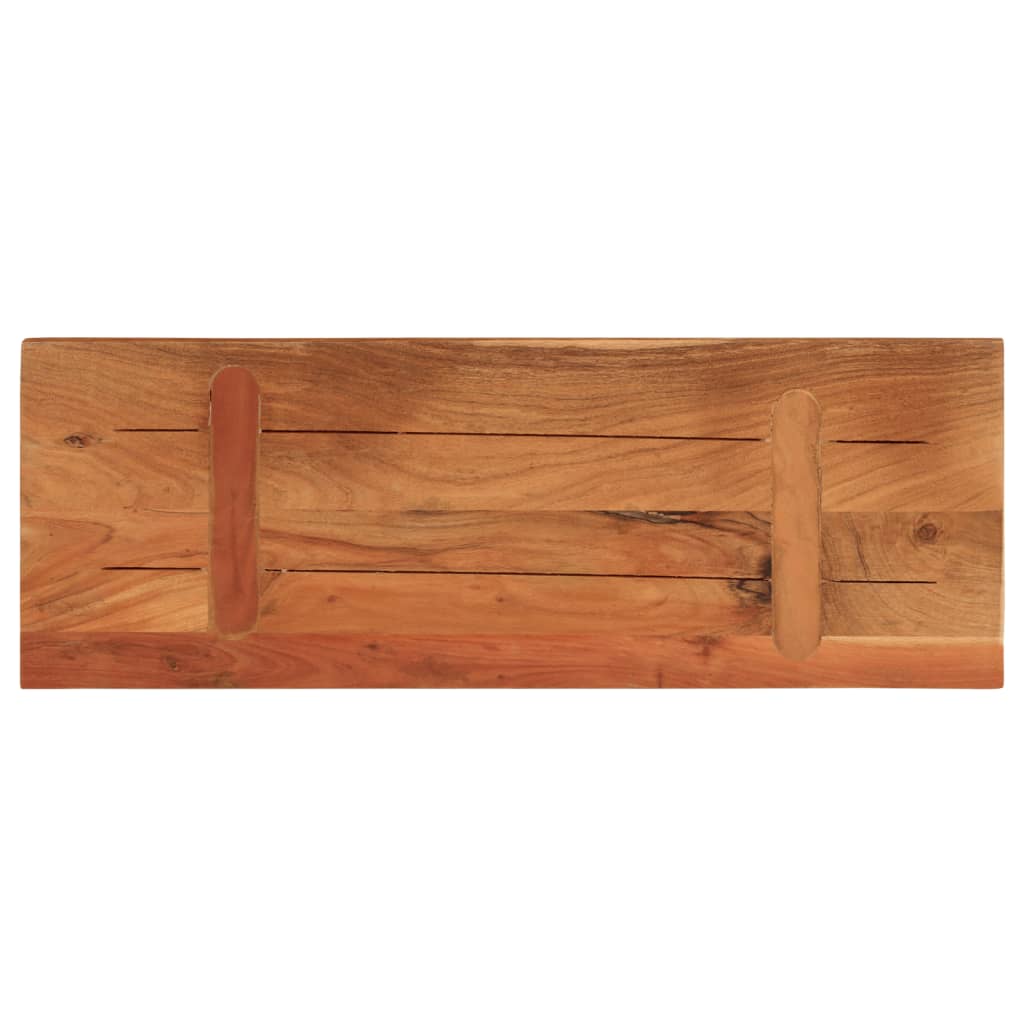 Tafelblad rechthoekig 80x40x2,5 cm massief acaciahout