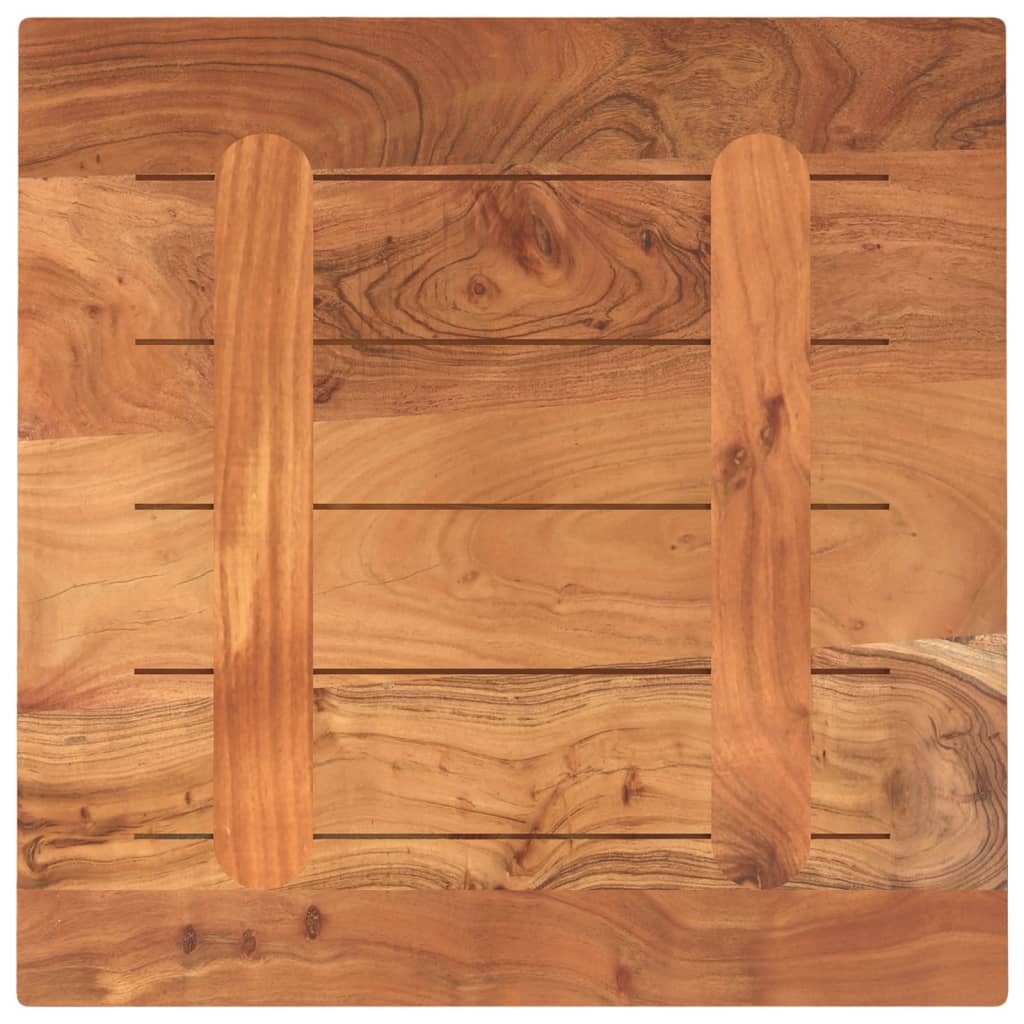 Tafelblad Vierkant 50X50X2,5 Cm Massief Acaciahout Acaciahout (Naturel) 25 mm 50 x 50 cm
