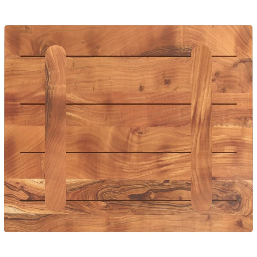 Tafelblad Rechthoekig 60X50X2,5 Cm Bruin 60 x 50 x 2.5 cm Massief acaciahout