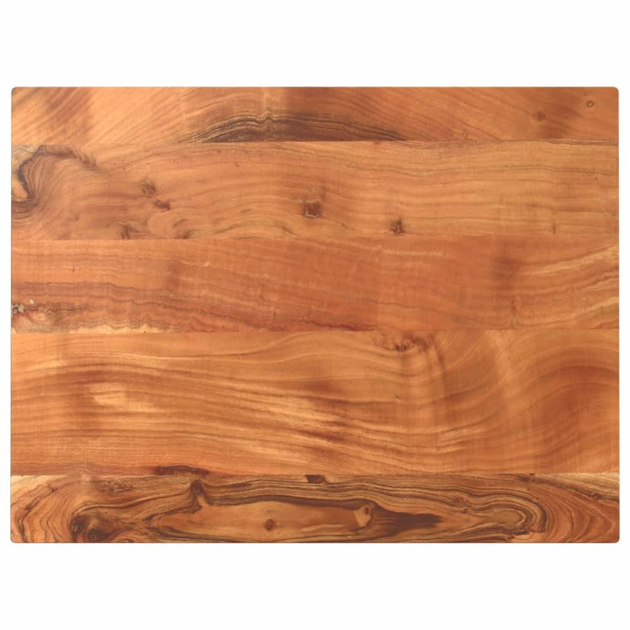 Tafelblad Rechthoekig 80X50X2,5 Cm Bruin 80 x 50 x 2.5 cm Massief acaciahout