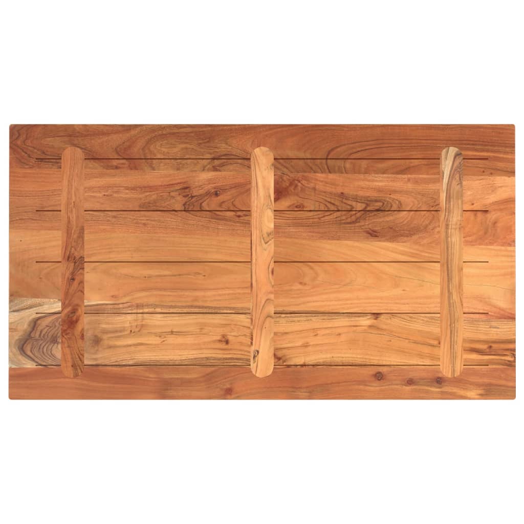 Tafelblad rechthoekig 100x50x2,5 cm massief acaciahout
