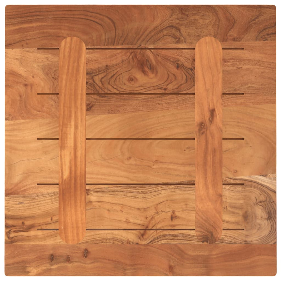Tafelblad Vierkant 60X60X2,5 Cm Massief Acaciahout Acaciahout (Naturel) 25 mm 60 x 60 cm