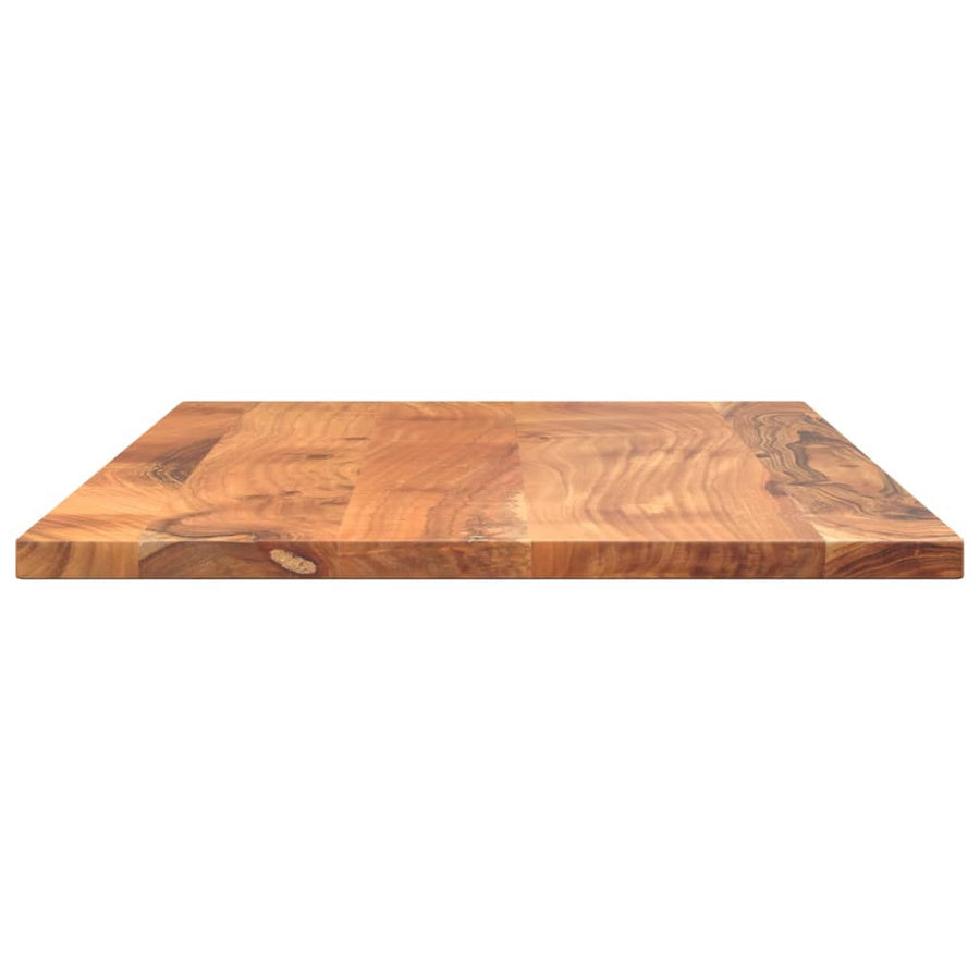 Tafelblad Rechthoekig 80X60X2,5 Cm Bruin 80 x 60 x 2.5 cm Massief acaciahout