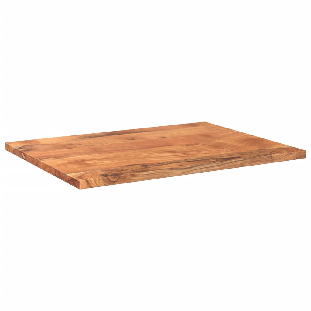 Tafelblad Rechthoekig 80X70X2,5 Cm Massief Acaciahout Acaciahout (Naturel) 25 mm 80 x 70 cm
