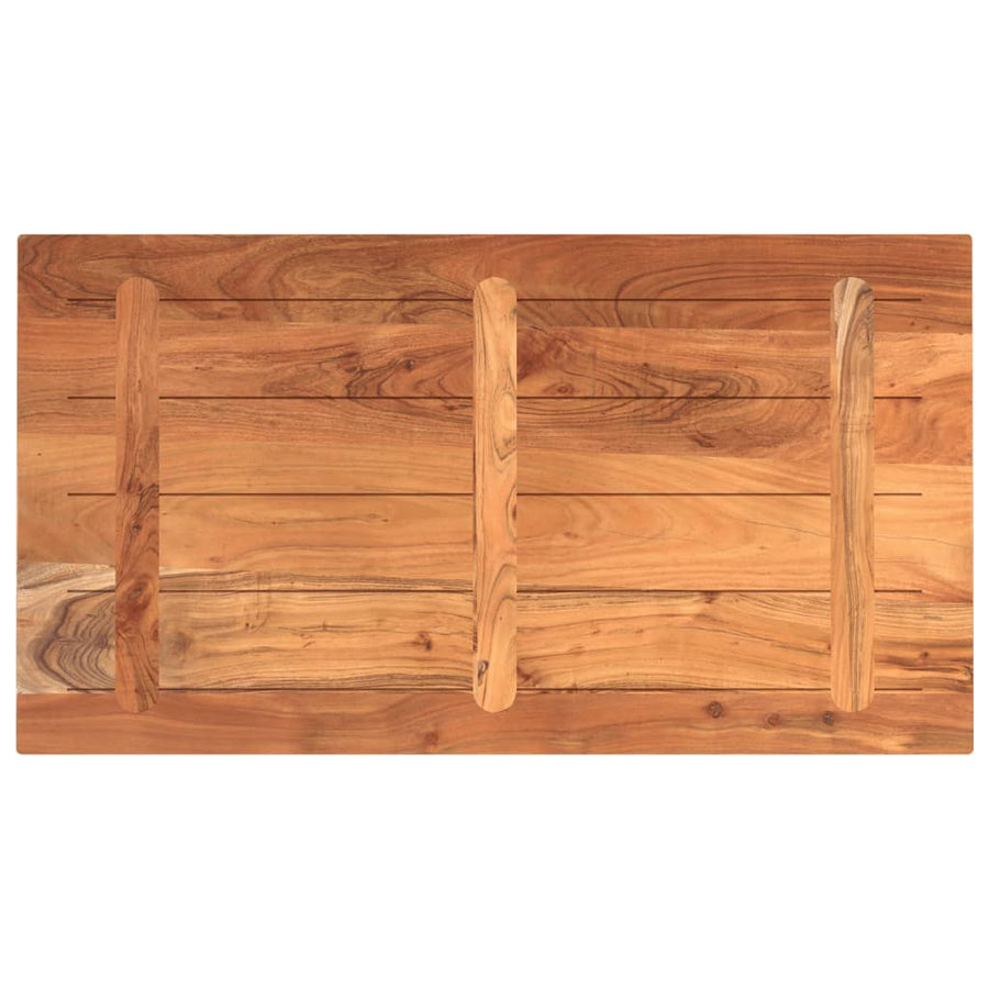 Tafelblad Rechthoekig 100X70X2,5 Cm Bruin 100 x 70 x 2.5 cm Massief acaciahout