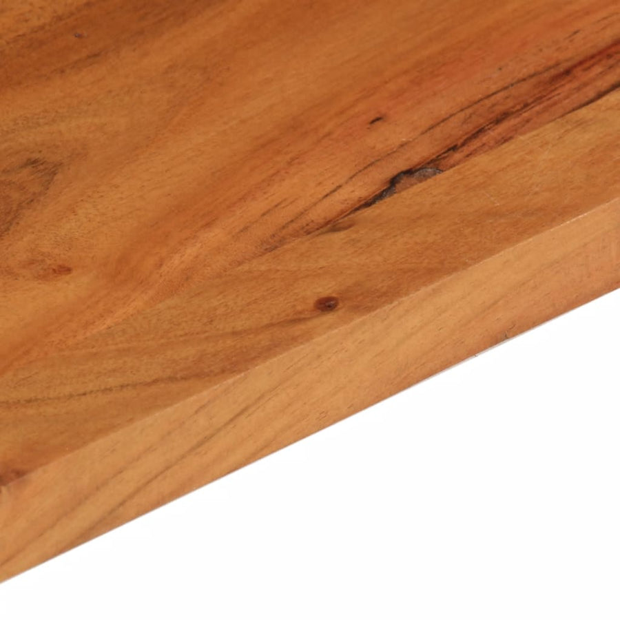Tafelblad Rechthoekig 100X70X2,5 Cm Bruin 100 x 70 x 2.5 cm Massief acaciahout
