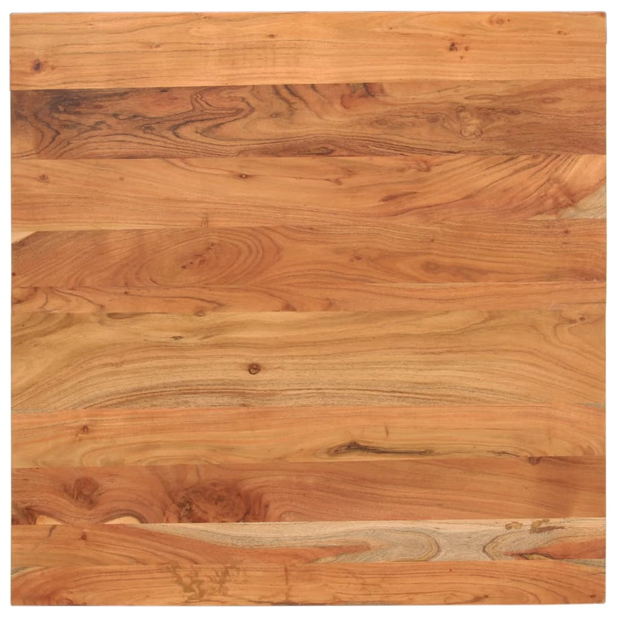 Tafelblad Vierkant 80X80X2,5 Cm Massief Acaciahout Acaciahout (Naturel) 25 mm 80 x 80 cm