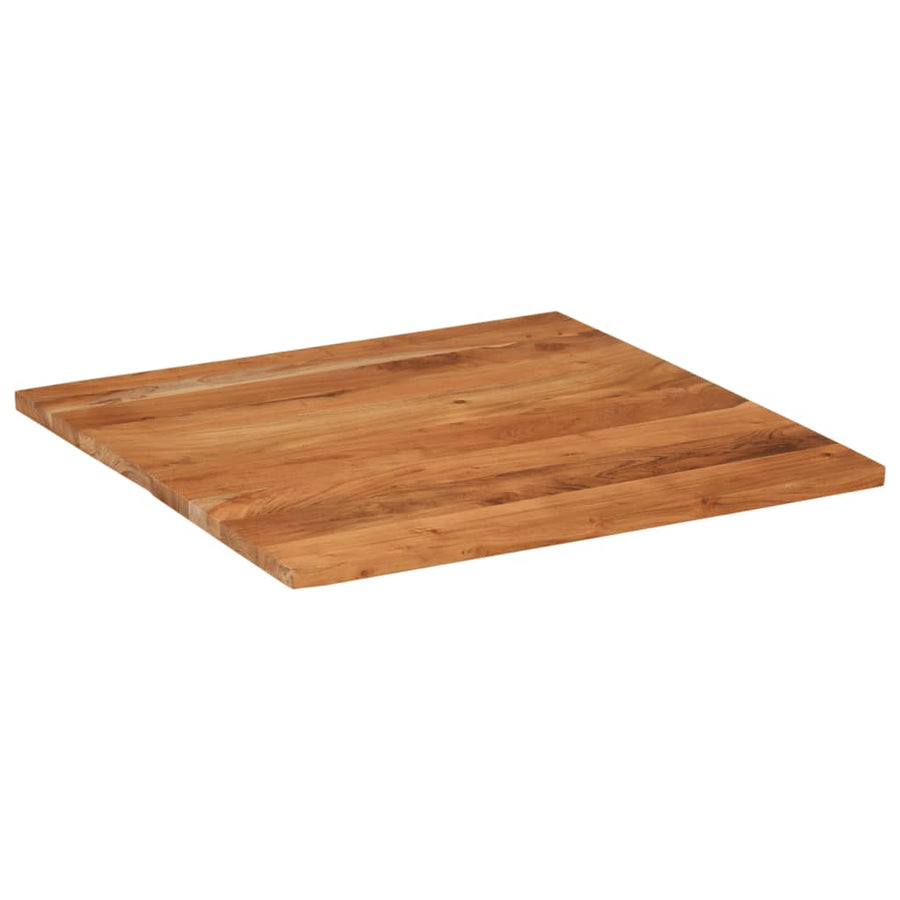 Tafelblad Vierkant 80X80X2,5 Cm Massief Acaciahout Acaciahout (Naturel) 25 mm 80 x 80 cm