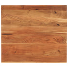 Tabletop rectangular 90x80x2.5 cm solid acacia wood
