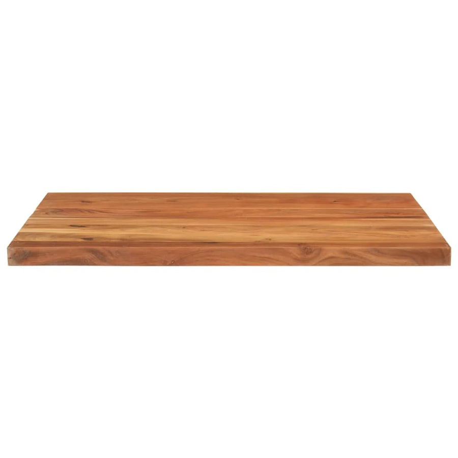 Tafelblad rechthoekig 90x80x2,5 cm massief acaciahout