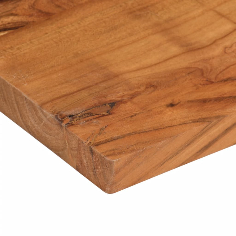 Tafelblad rechthoekig 90x80x2,5 cm massief acaciahout