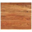 Tafelblad massief acaciahout 100x80x2,5 cm