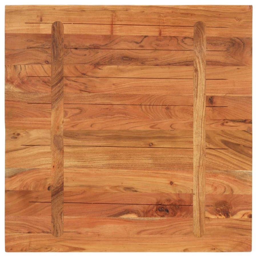 Tafelblad Vierkant 90X90X2,5 Cm Massief Acaciahout Acaciahout (Naturel) 25 mm