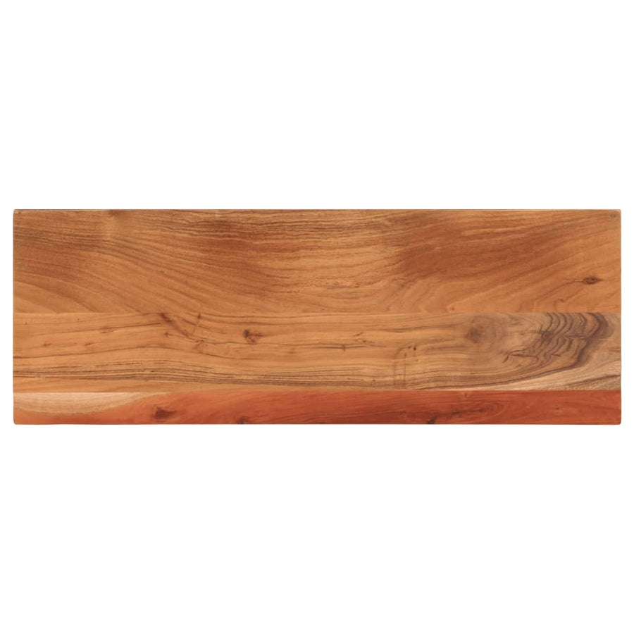 Tafelblad Rechthoekig 90X20X3,8 Cm Massief Acaciahout Acaciahout (Naturel) 38 mm