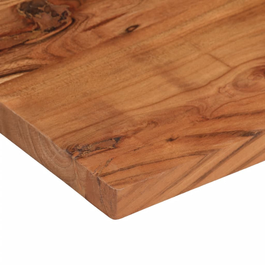 Tafelblad Rechthoekig 90X20X3,8 Cm Massief Acaciahout Acaciahout (Naturel) 38 mm