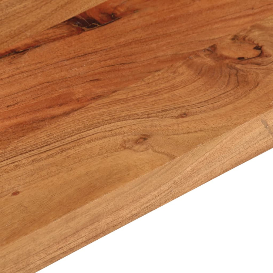 Tafelblad Rechthoekig 110X20X3,8 Cm Massief Acaciahout Acaciahout (Naturel) 38 mm