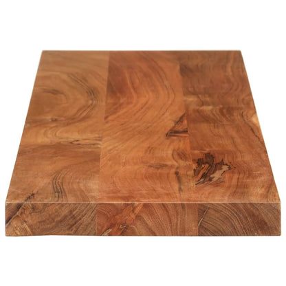 Tafelblad Rechthoekig 120X20X3,8 Cm Massief Acaciahout Acaciahout (Naturel) 38 mm
