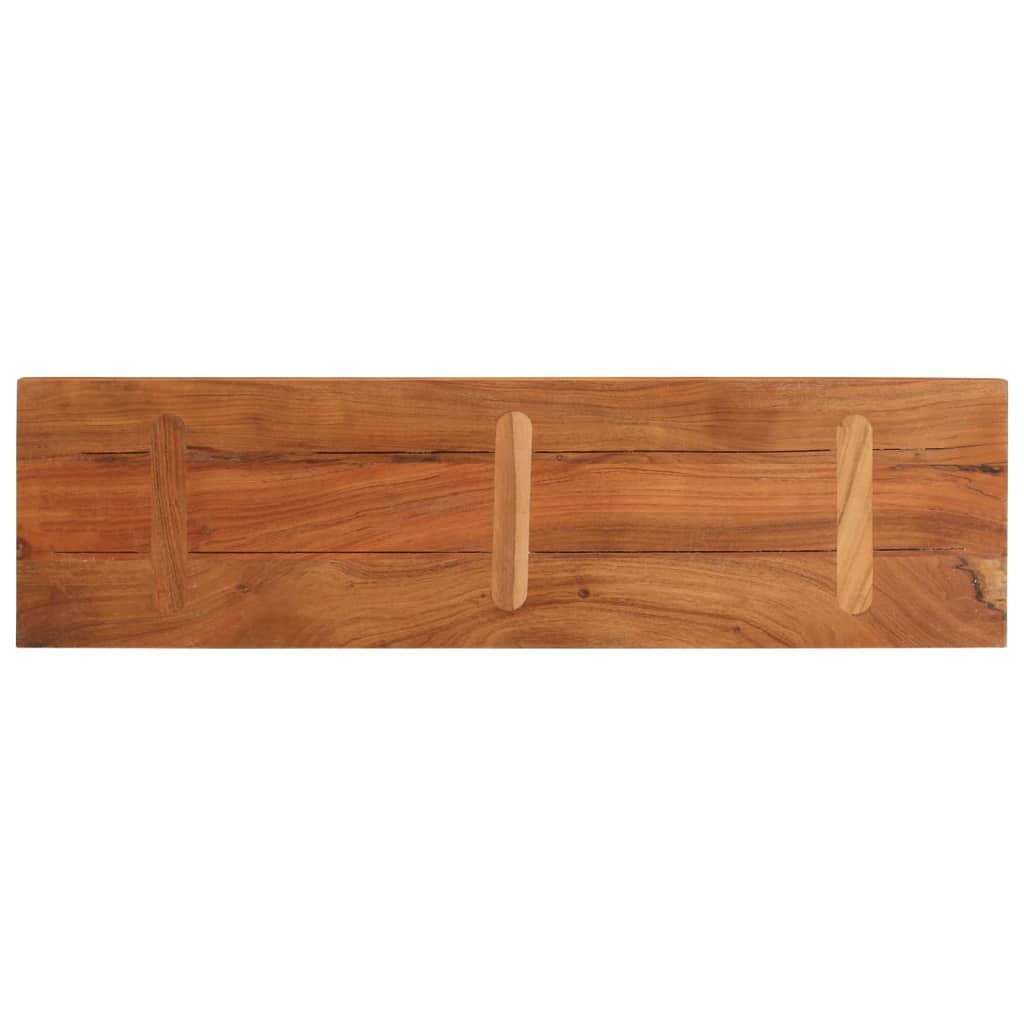 Tafelblad Rechthoekig 120X20X3,8 Cm Massief Acaciahout Acaciahout (Naturel) 38 mm