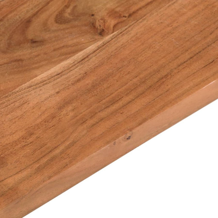 Tafelblad rechthoekig 140x20x3,8 cm massief acaciahout