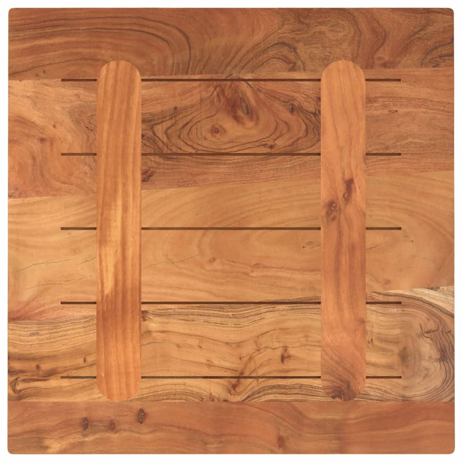 Tafelblad Vierkant 40X40X3,8 Cm Massief Acaciahout Acaciahout (Naturel) 38 mm 40 x 40 cm