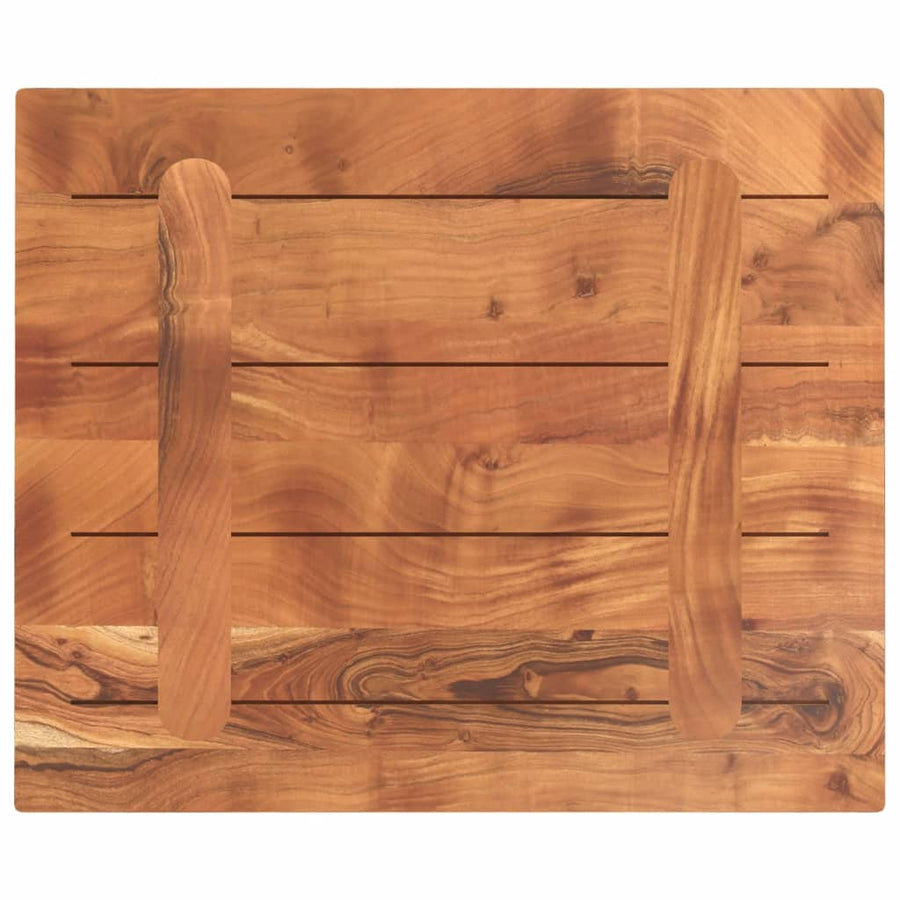 Tafelblad Rechthoekig 60X50X3,8 Cm Bruin 60 x 50 x 3.8 cm Massief acaciahout