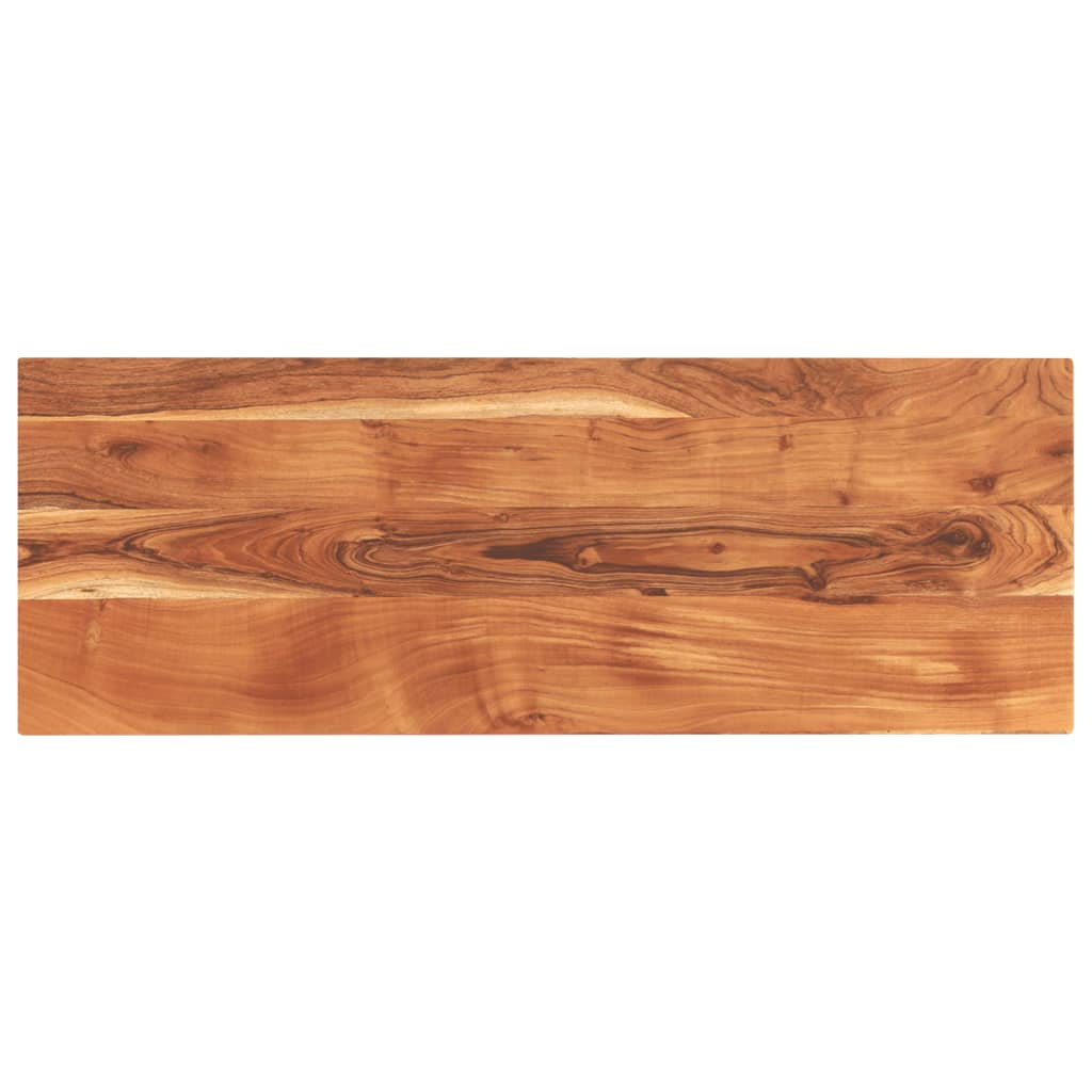 Tafelblad Rechthoekig 160X50X3,8 Cm Massief Acaciahout Grijs Sonoma