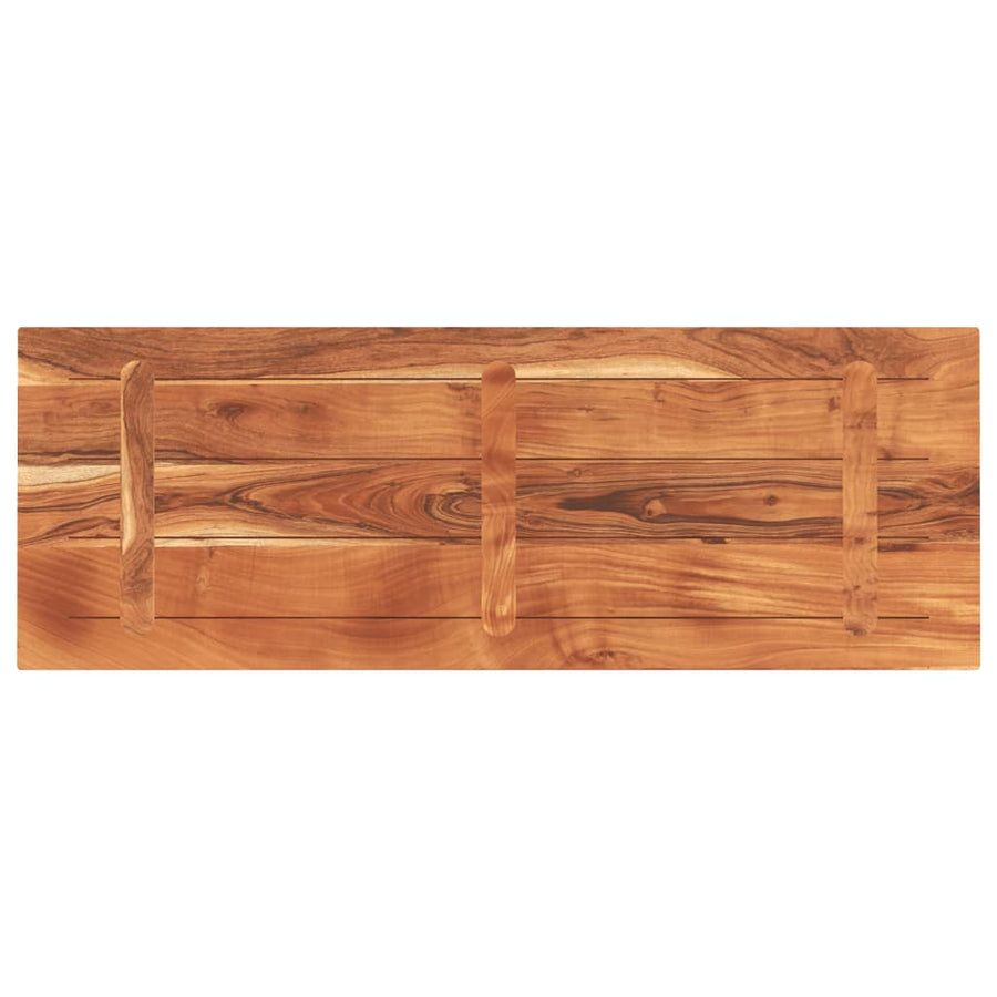 Tafelblad Rechthoekig 160X50X3,8 Cm Massief Acaciahout Grijs Sonoma
