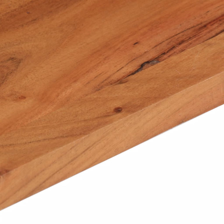 Tafelblad Rechthoekig 160X50X3,8 Cm Massief Acaciahout Grijs Sonoma