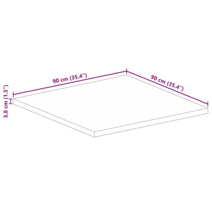 Tafelblad vierkant 90x90x3,8 cm massief acaciahout