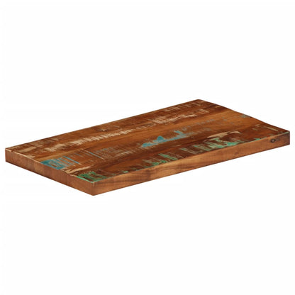Tafelblad rechthoekig 40x20x2,5 cm massief gerecycled hout