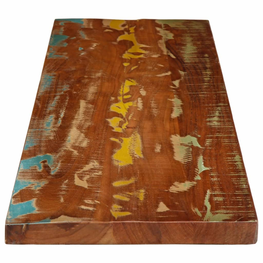 Tafelblad rechthoekig 180x20x2,5 cm massief gerecycled hout