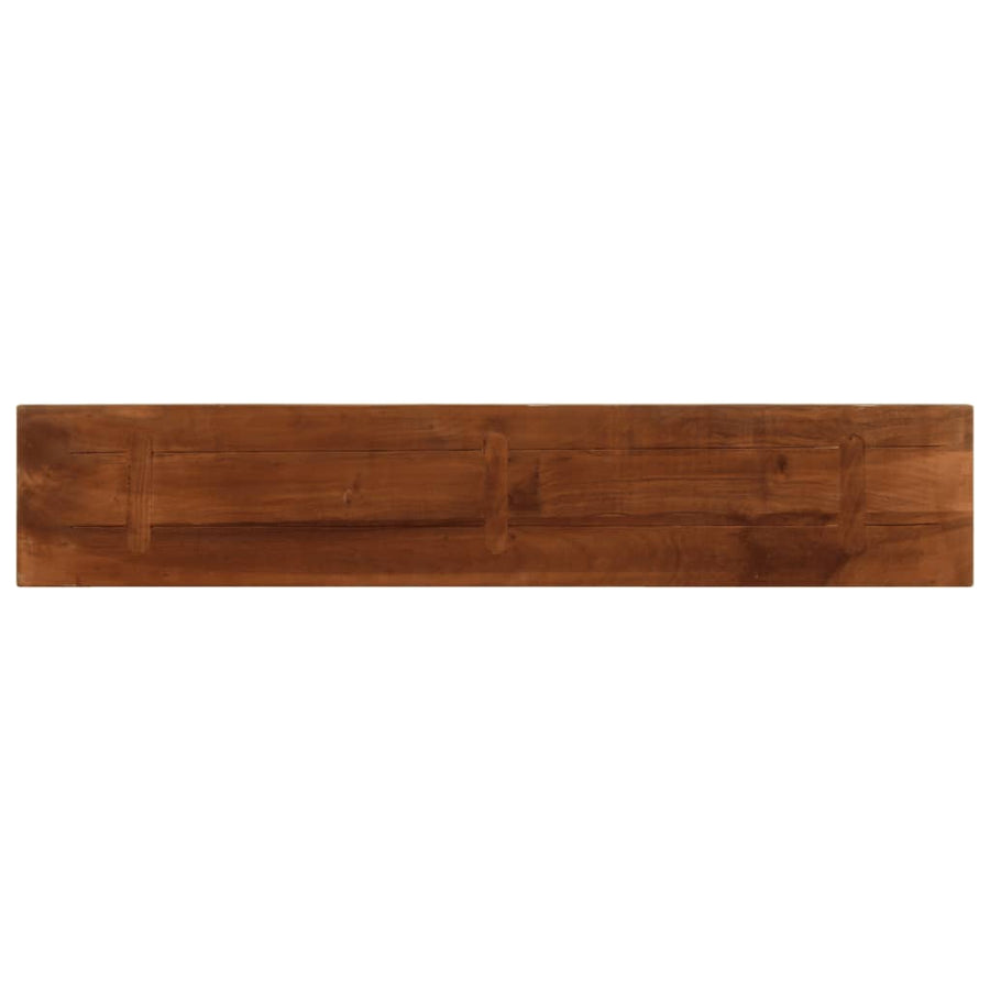 Tafelblad rechthoekig 180x20x2,5 cm massief gerecycled hout