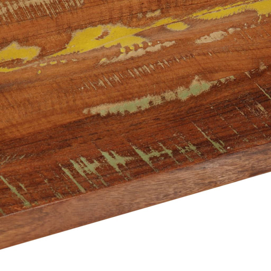 Tafelblad rechthoekig 180x20x2,5 cm massief gerecycled hout