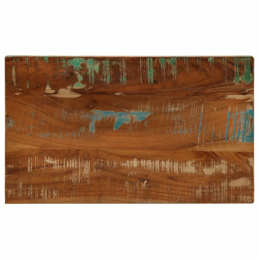 Tafelblad rechthoekig 50x40x2,5 cm massief gerecycled hout