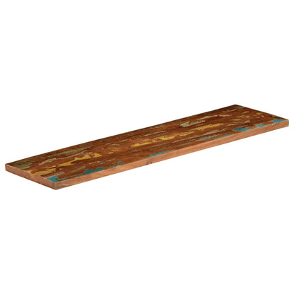 Tafelblad Rechthoekig 100X40X2,5 Cm Massief Gerecycled Hout Gerecycled Hout (Meerkleurig) 25 mm
