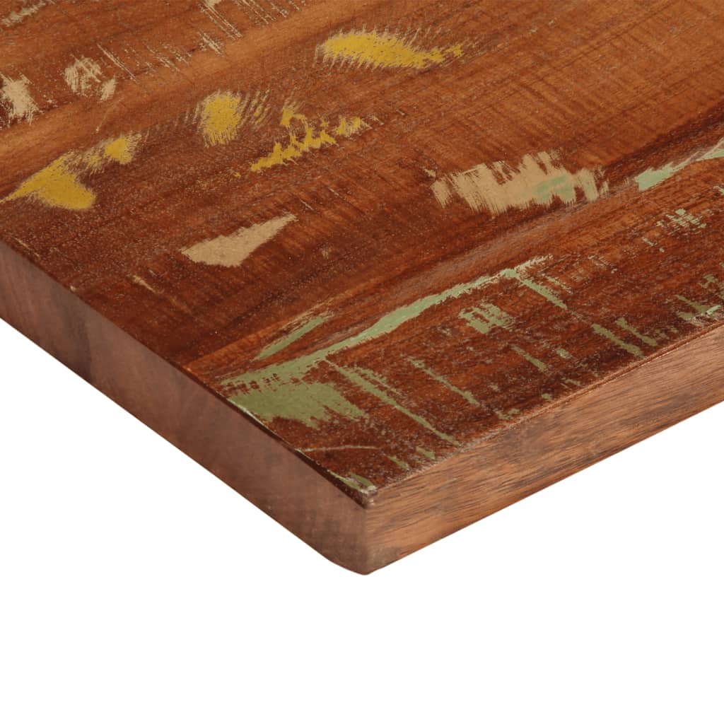Tafelblad Rechthoekig 100X40X2,5 Cm Massief Gerecycled Hout Gerecycled Hout (Meerkleurig) 25 mm