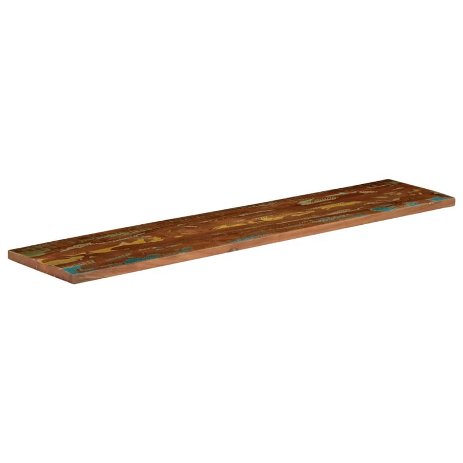 Tafelblad Rechthoekig 140X40X2,5 Cm Massief Gerecycled Hout Gerecycled Hout (Meerkleurig) 25 mm