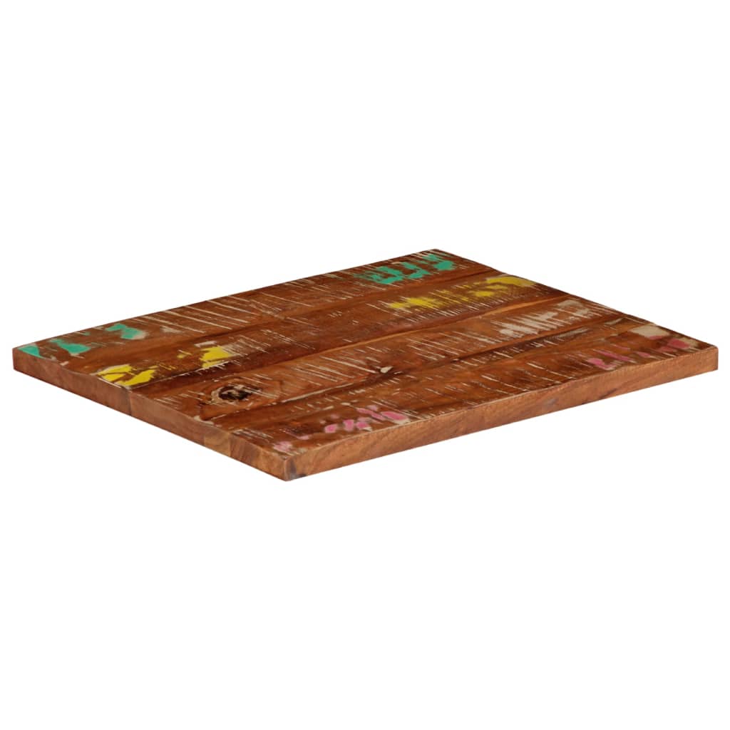 Tafelblad Rechthoekig 60X50X2,5 Cm Massief Gerecycled Hout
