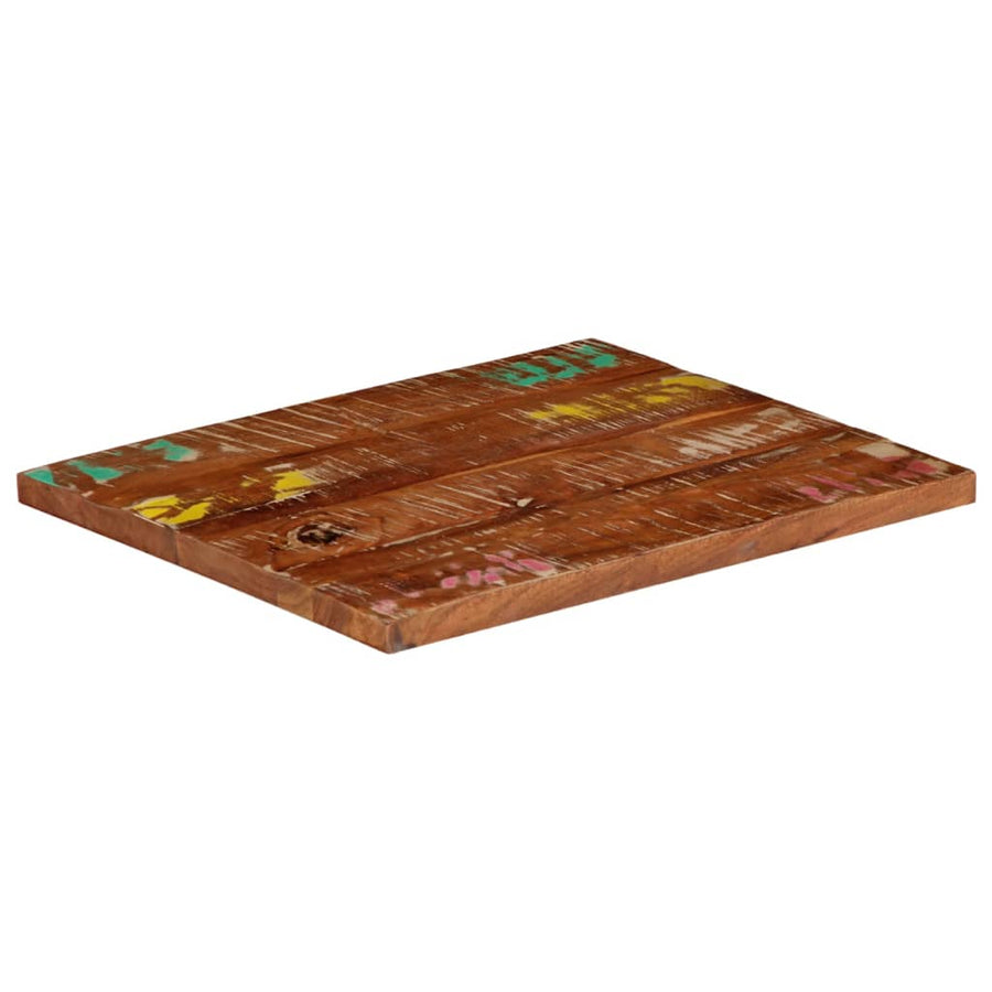 Tafelblad Rechthoekig 60X50X2,5 Cm Massief Gerecycled Hout